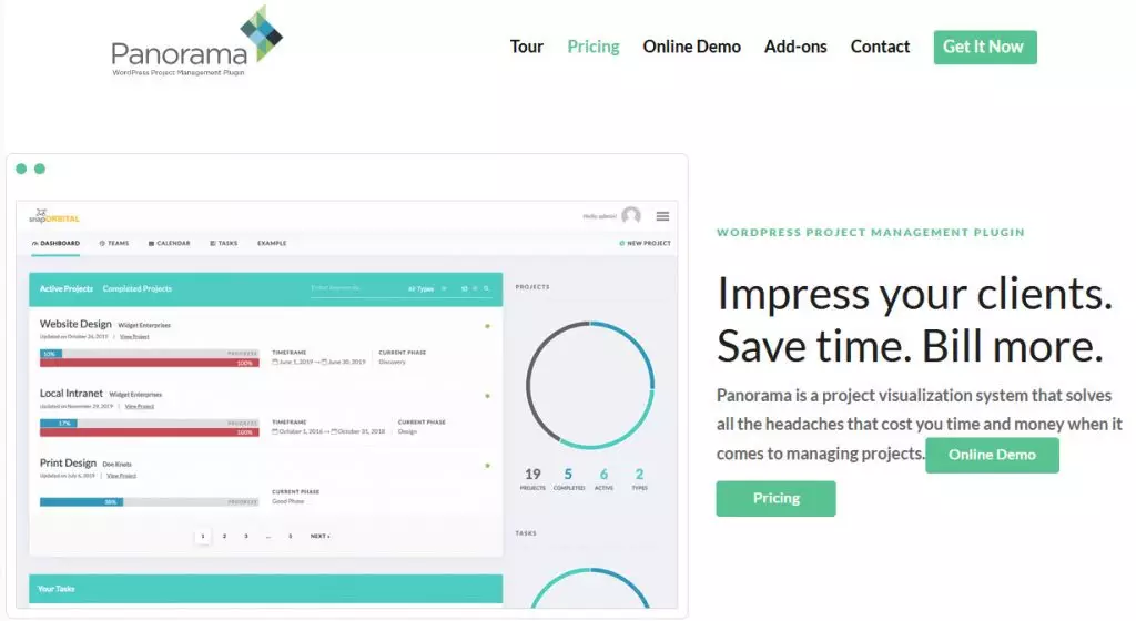 Best WordPress Project Management Plugins - Panorama